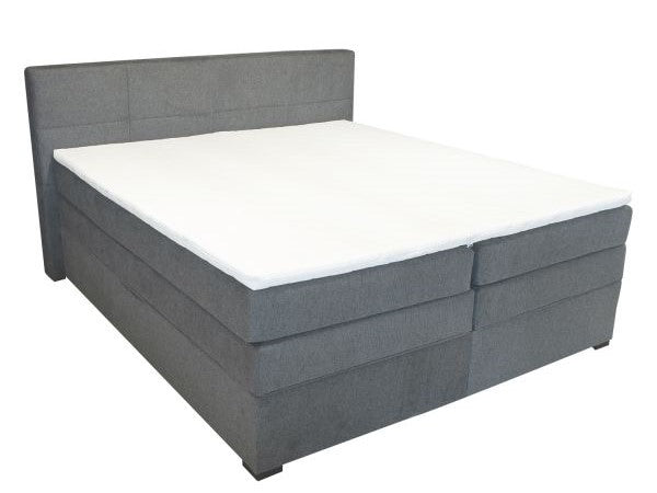 Continental Double Bed East Uppsala | size: Length: 210cm, Width: 196cm, Height: 110cm | color: Gray | image: 1 | variant: 1005812