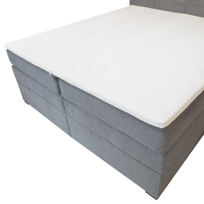 Continental Double Bed East Uppsala | size: Length: 210cm, Width: 196cm, Height: 110cm | color: Gray | image: 6 | variant: 1005812