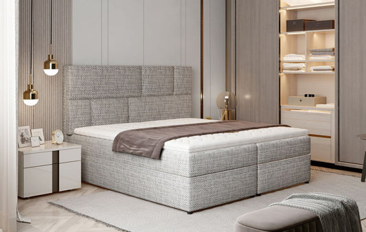 Continental Double Bed Florence 2 | size: Length: 210cm, Width: 185cm, Height: 124cm | color: Berlin | image: 1 | variant: 1009173