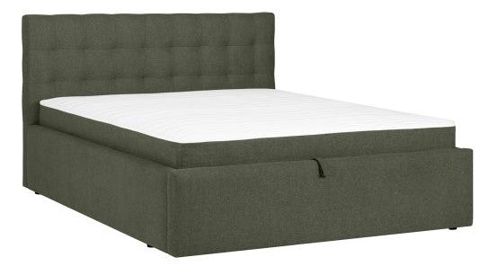 Continental Double Bed Gothenburg | size: Length: 221cm, Width: 176cm, Height: 110cm | color: Green | image: 1 | variant: 1001777