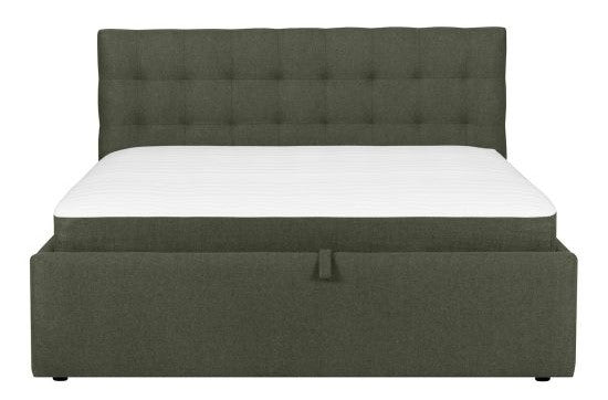 Continental Double Bed Gothenburg | size: Length: 221cm, Width: 176cm, Height: 110cm | color: Green | image: 2 | variant: 1001777