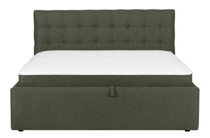 Continental Double Bed Gothenburg | size: Length: 221cm, Width: 176cm, Height: 110cm | color: Green | image: 2 | variant: 1001777