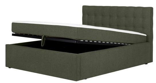 Continental Double Bed Gothenburg | size: Length: 221cm, Width: 176cm, Height: 110cm | color: Green | image: 3 | variant: 1001777