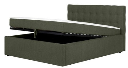 Continental Double Bed Gothenburg | size: Length: 221cm, Width: 176cm, Height: 110cm | color: Green | image: 3 | variant: 1001777