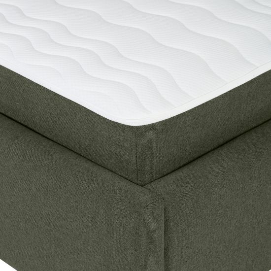 Continental Double Bed Gothenburg | size: Length: 221cm, Width: 176cm, Height: 110cm | color: Green | image: 6 | variant: 1001777