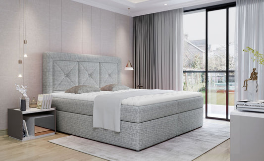 Continental Double Bed Idris | size: Length: 215cm, Width: 145cm, Height: 115cm | color: Berlin | image: 1 | variant: 1009237