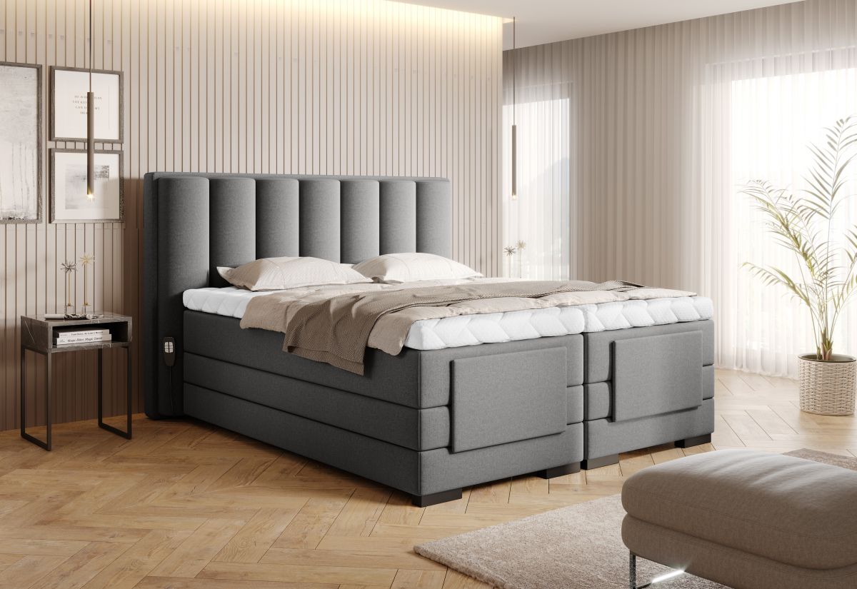 Continental Double Bed Kirkwall 2 | size: Length: 217cm, Width: 198cm, Height: 130cm | color: Gojo | image: 2 | variant: 1013341