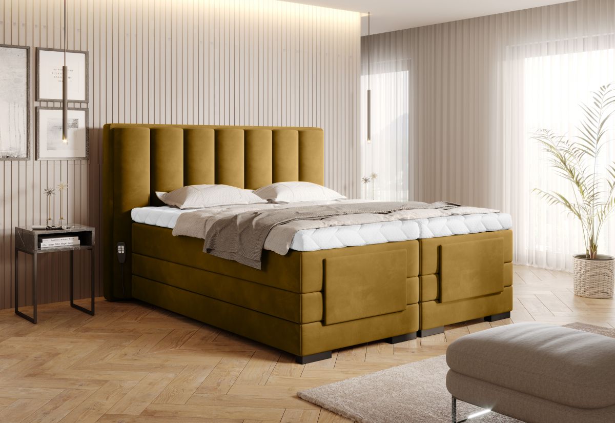 Continental Double Bed Kirkwall 2 | size: Length: 217cm, Width: 198cm, Height: 130cm | color: Loco | image: 2 | variant: 1013367