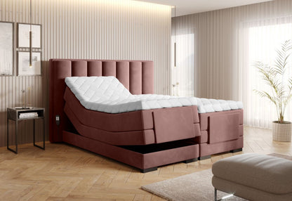 Continental Double Bed Kirkwall 2 | size: Length: 217cm, Width: 198cm, Height: 130cm | color: Lukso | image: 1 | variant: 1013354
