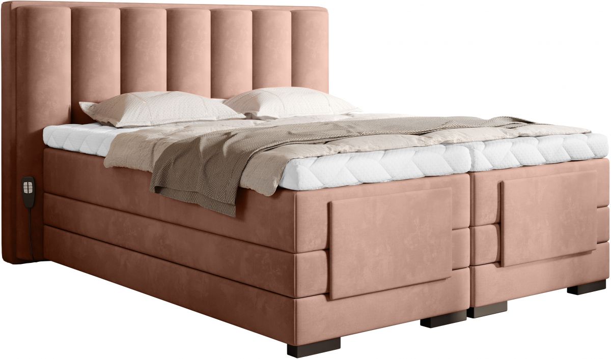 Continental Double Bed Kirkwall 2 | size: Length: 217cm, Width: 198cm, Height: 130cm | color: Nube | image: 0 | variant: 1013356