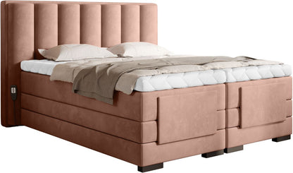Continental Double Bed Kirkwall 2 | size: Length: 217cm, Width: 198cm, Height: 130cm | color: Nube | image: 0 | variant: 1013356