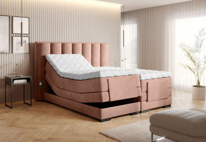 Continental Double Bed Kirkwall 2 | size: Length: 217cm, Width: 198cm, Height: 130cm | color: Nube | image: 1 | variant: 1013356