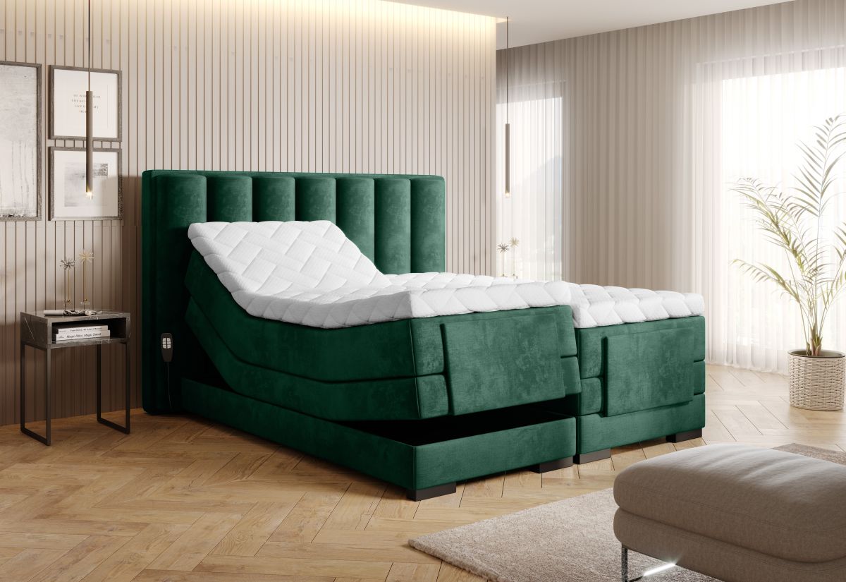 Continental Double Bed Kirkwall 2 | size: Length: 217cm, Width: 198cm, Height: 130cm | color: Nube | image: 1 | variant: 1013359