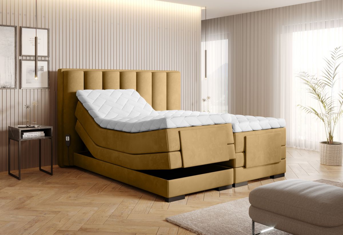 Continental Double Bed Kirkwall 2 | size: Length: 217cm, Width: 198cm, Height: 130cm | color: Nube | image: 1 | variant: 1013368