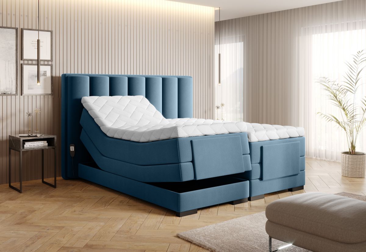 Continental Double Bed Kirkwall 2 | size: Length: 217cm, Width: 198cm, Height: 130cm | color: Savoi | image: 1 | variant: 1013360