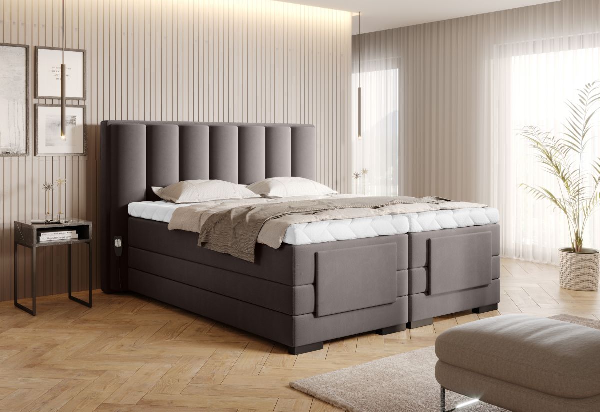 Continental Double Bed Kirkwall 2 | size: Length: 217cm, Width: 198cm, Height: 130cm | color: Savoi | image: 2 | variant: 1013347