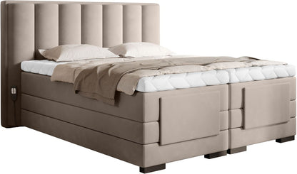 Continental Double Bed Kirkwall 2 | size: Length: 217cm, Width: 198cm, Height: 130cm | color: Sola | image: 0 | variant: 1013349