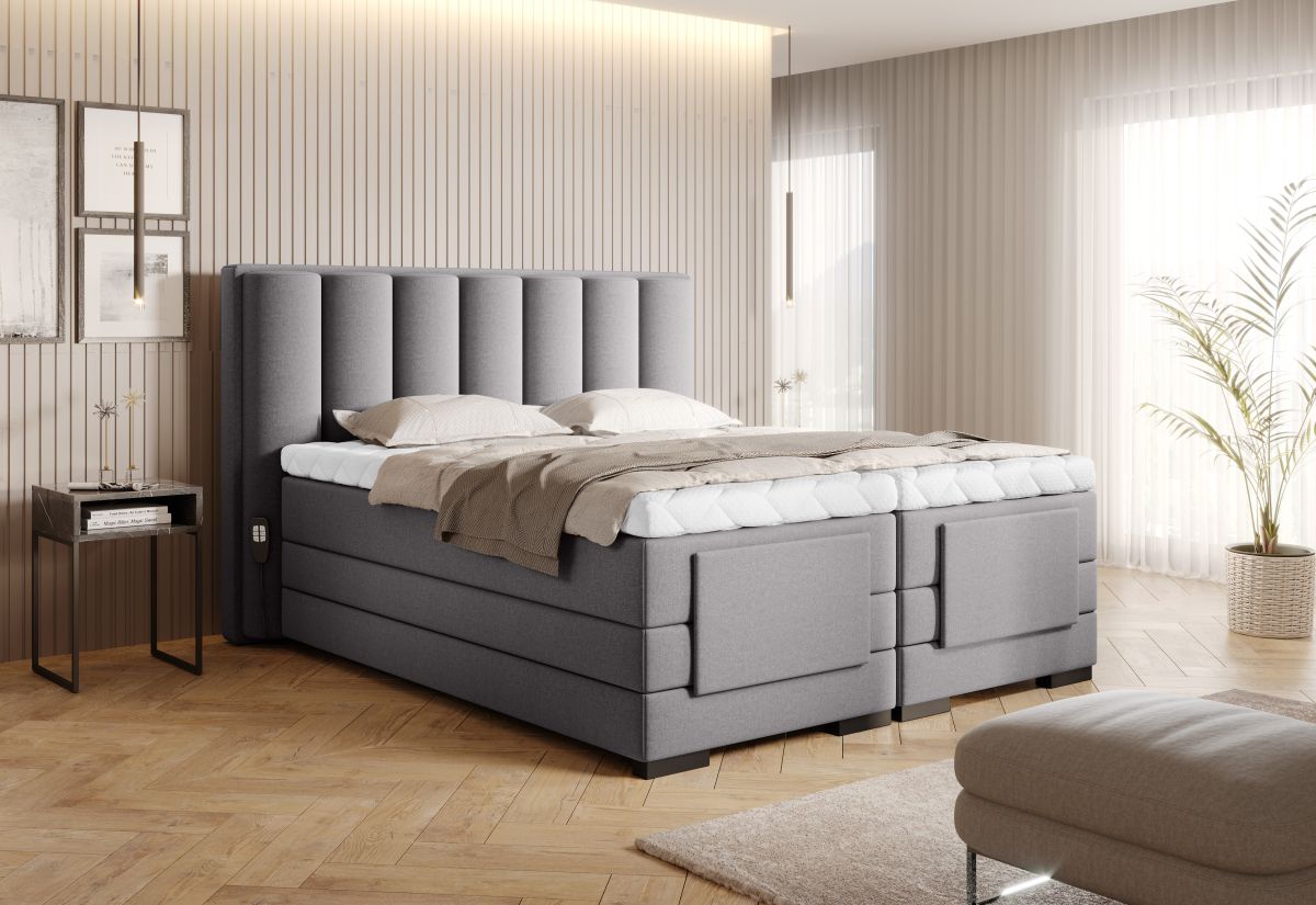 Continental Double Bed Kirkwall | size: Length: 217cm, Width: 158cm, Height: 130cm | color: Gojo | image: 2 | variant: 1013255