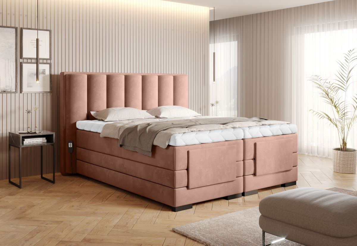 Continental Double Bed Kirkwall | size: Length: 217cm, Width: 158cm, Height: 130cm | color: Nube | image: 2 | variant: 1013276