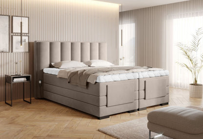 Continental Double Bed Kirkwall | size: Length: 217cm, Width: 158cm, Height: 130cm | color: Sola | image: 2 | variant: 1013269