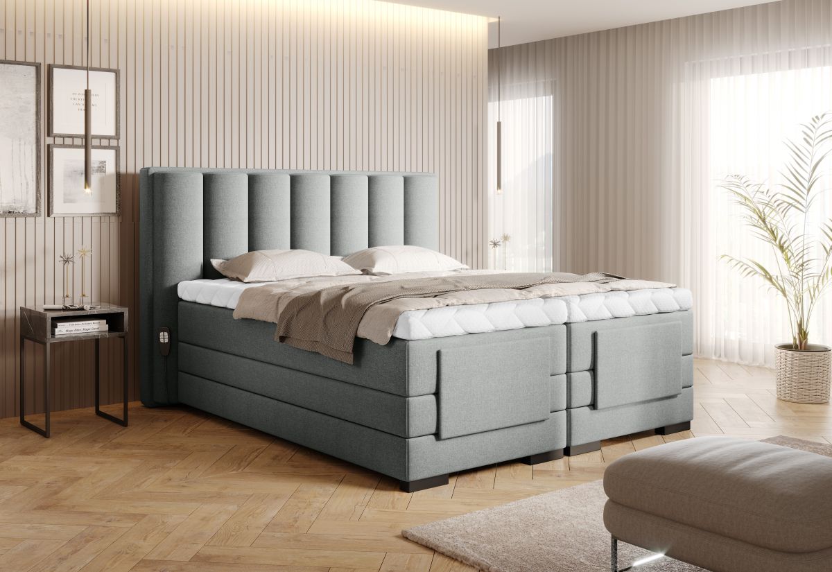 Continental Double Bed Kirkwall | size: Length: 217cm, Width: 158cm, Height: 130cm | color: Velvetmat | image: 2 | variant: 1013260