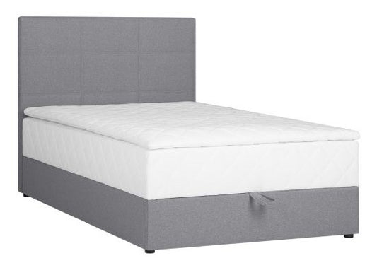 Continental Double Bed Levi 1 | size: Length: 210cm, Width: 123cm, Height: 114.5cm | color: Gray | image: 1 | variant: 1012638