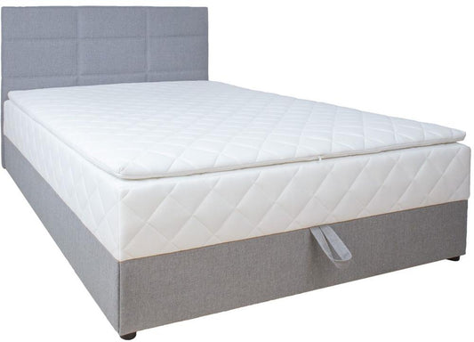 Continental Double Bed Levi 3 | color: Gray | image: 1 | variant: 1016863