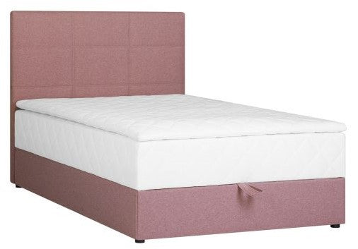 Continental Double Bed Levi | size: Length: 210cm, Width: 123cm, Height: 114.5cm | color: Pink | image: 1 | variant: 1012618