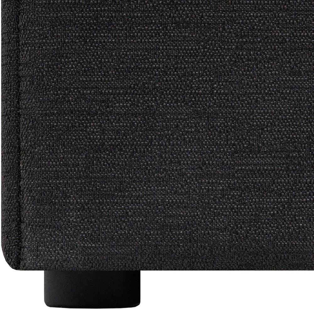 Continental Double Bed Malmo | size: Length: 210cm, Width: 163cm, Height: 114.5cm | color: Black | image: 8 | variant: 1001783