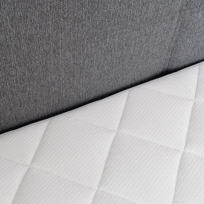 Continental Double Bed Malmo | size: Length: 210cm, Width: 163cm, Height: 114.5cm | color: Gray | image: 6 | variant: 1001782