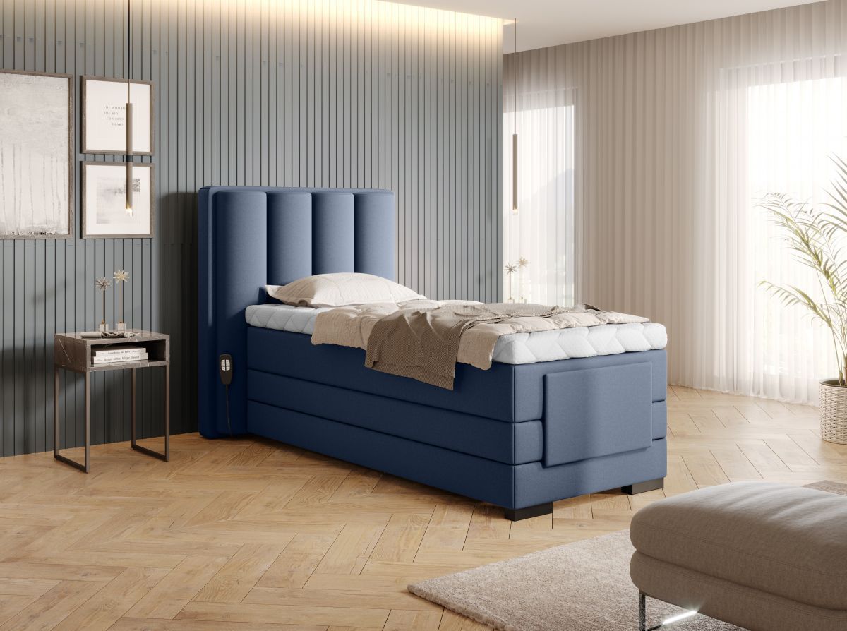 Continental Single Bed Kirkwall | size: Length: 217cm, Width: 108cm, Height: 130cm | color: Gojo | image: 1 | variant: 1013680
