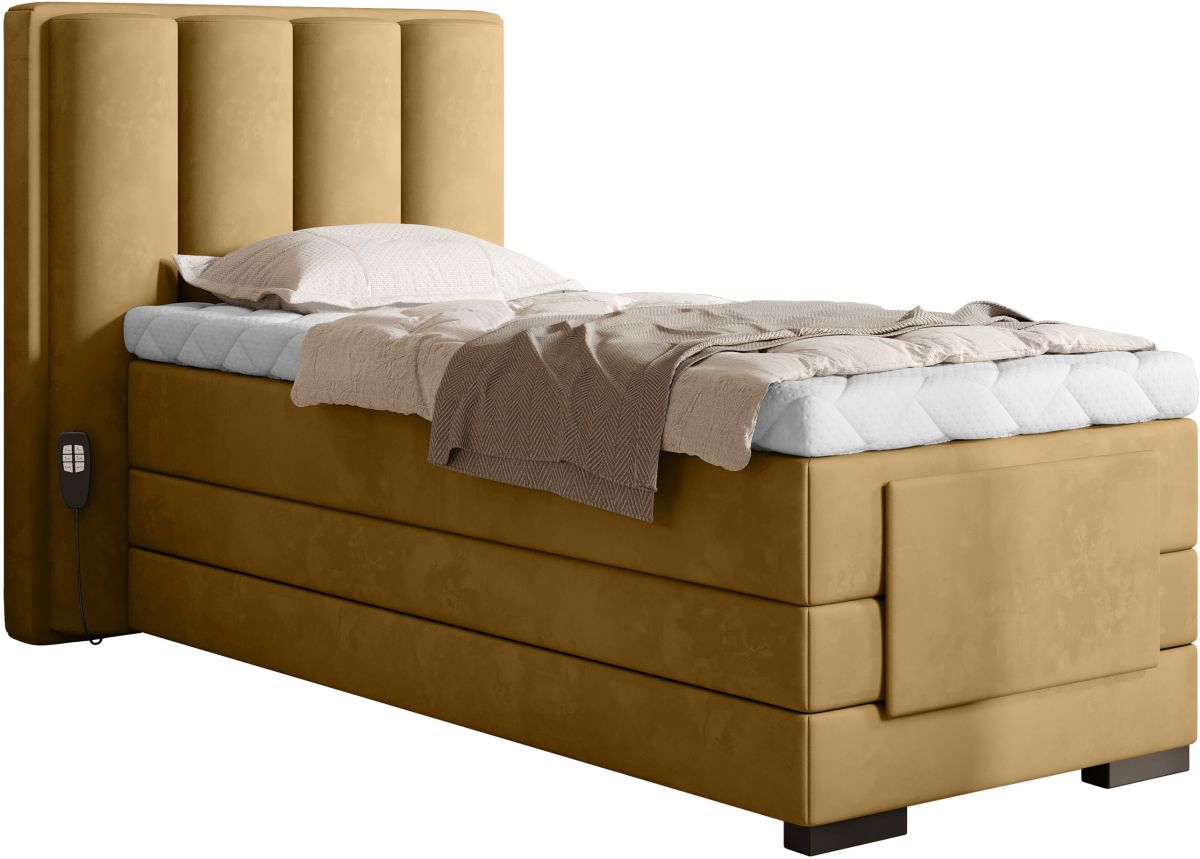Continental Single Bed Kirkwall | size: Length: 217cm, Width: 108cm, Height: 130cm | color: Nube | image: 0 | variant: 1013685