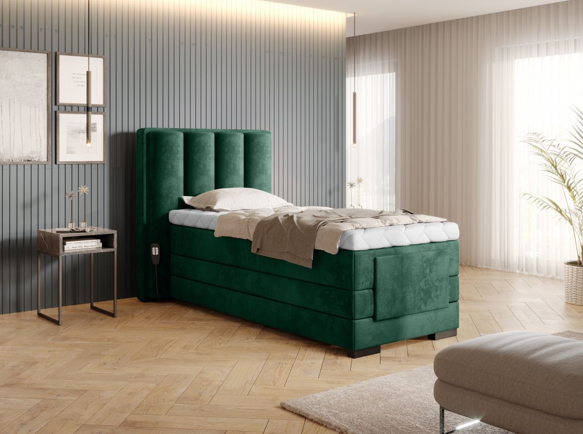 Continental Single Bed Kirkwall | size: Length: 217cm, Width: 108cm, Height: 130cm | color: Nube | image: 1 | variant: 1013676