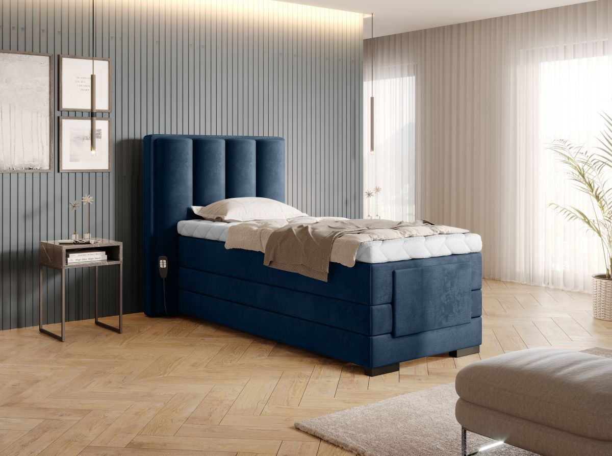 Continental Single Bed Kirkwall | size: Length: 217cm, Width: 108cm, Height: 130cm | color: Nube | image: 1 | variant: 1013682