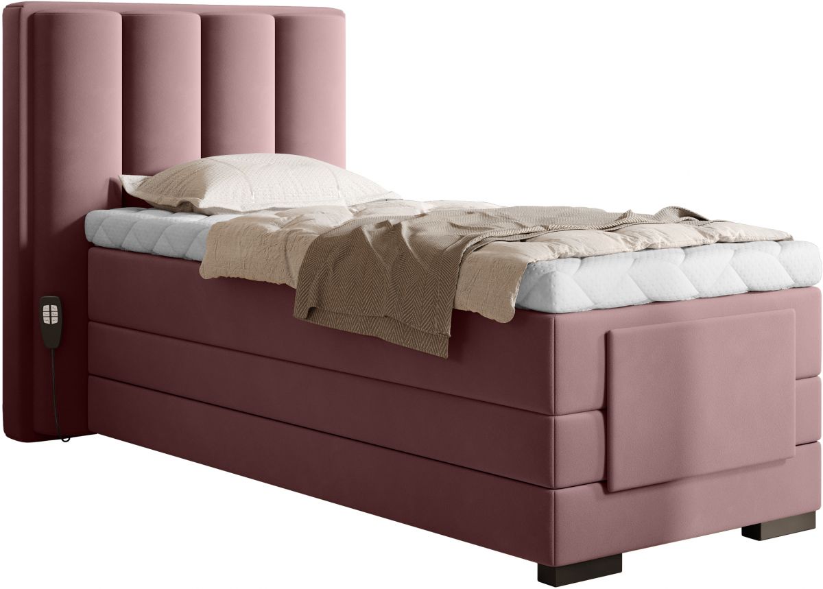 Continental Single Bed Kirkwall | size: Length: 217cm, Width: 108cm, Height: 130cm | color: Velvetmat | image: 0 | variant: 1013672