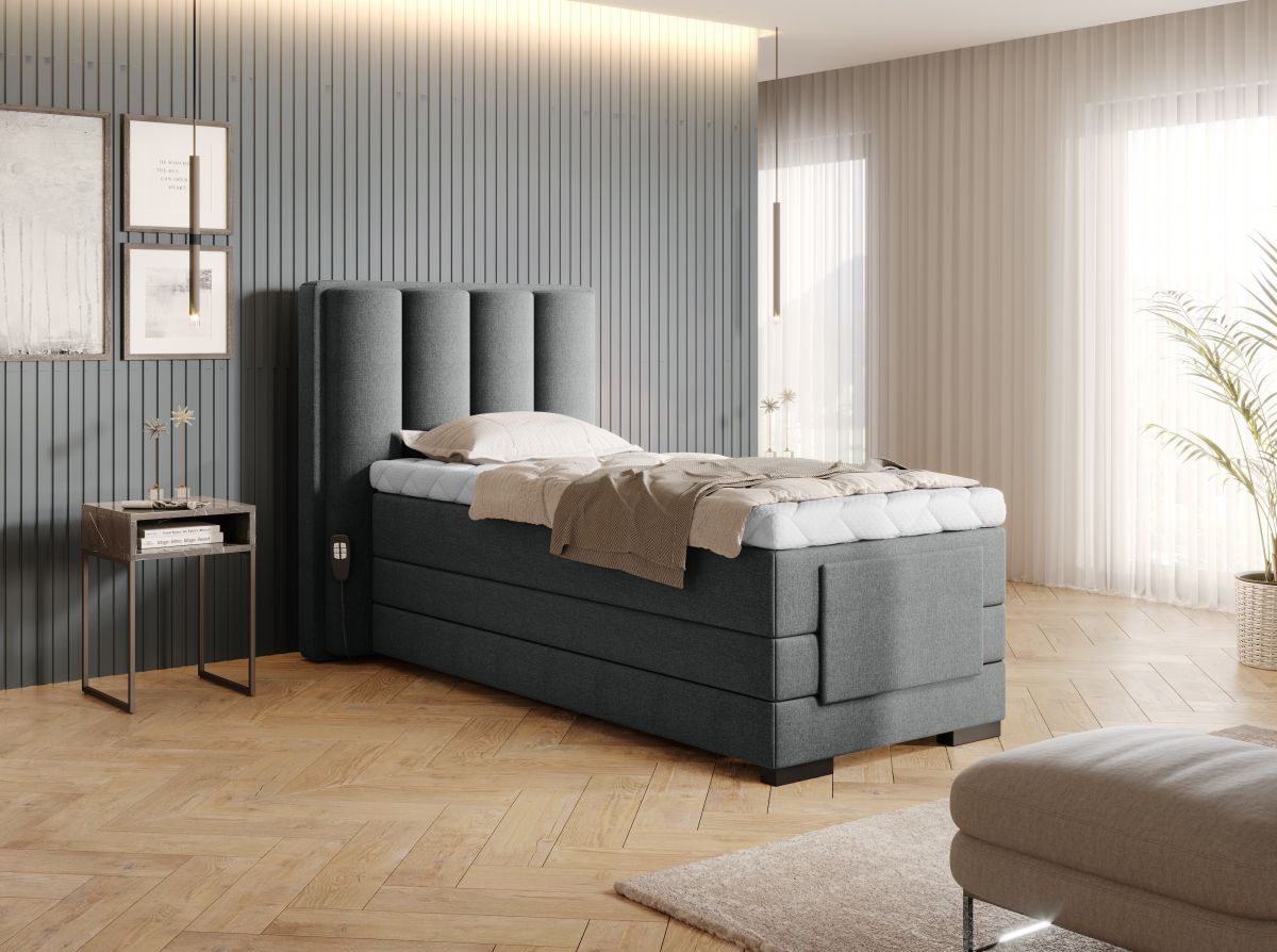 Continental Single Bed Kirkwall | size: Length: 217cm, Width: 108cm, Height: 130cm | color: Vero | image: 1 | variant: 1013659