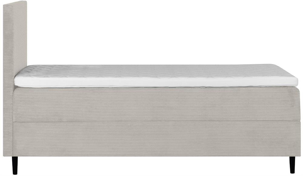 Continental Single Bed Laara | size: Length: 208cm, Width: 91cm, Height: 119cm | color: Beige | image: 3 | variant: 1010218