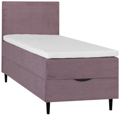 Continental Single Bed Laara | size: Length: 208cm, Width: 91cm, Height: 119cm | color: Pink | image: 1 | variant: 1010219