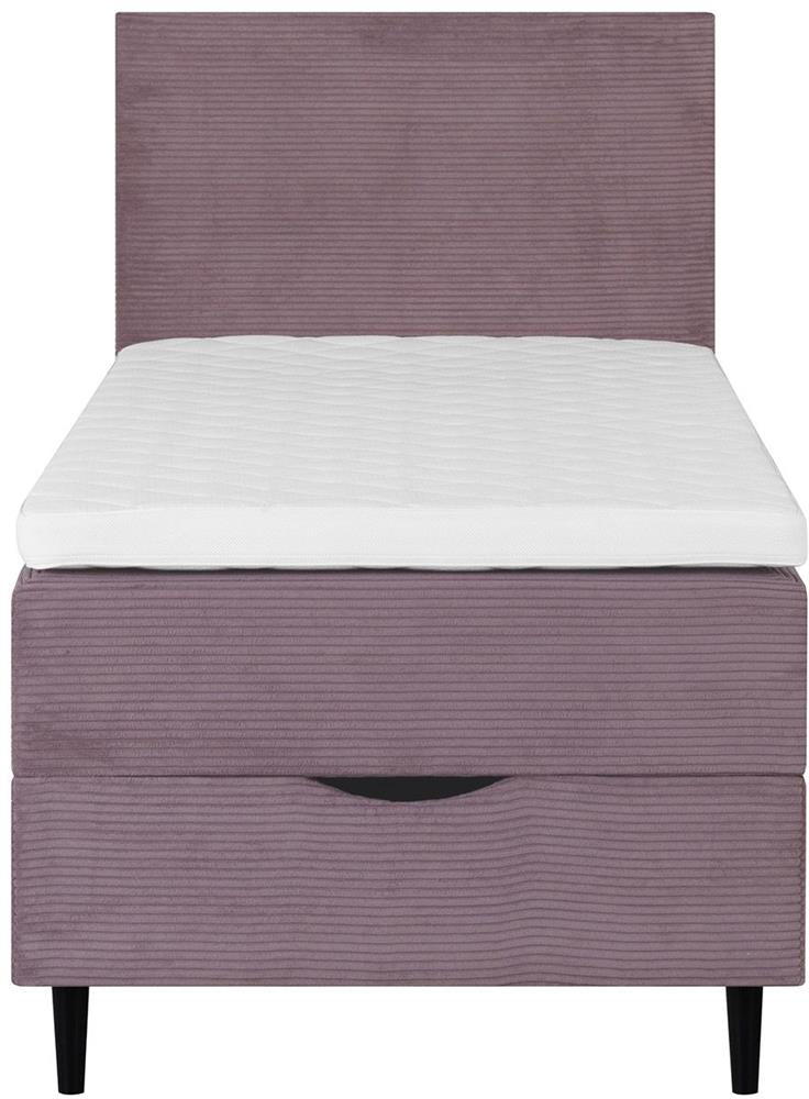 Continental Single Bed Laara | size: Length: 208cm, Width: 91cm, Height: 119cm | color: Pink | image: 2 | variant: 1010219
