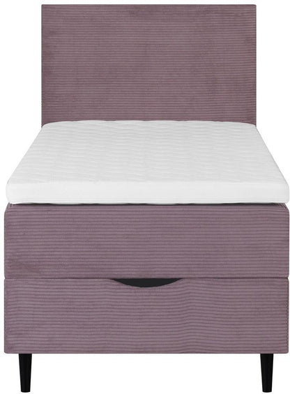 Continental Single Bed Laara | size: Length: 208cm, Width: 91cm, Height: 119cm | color: Pink | image: 2 | variant: 1010219