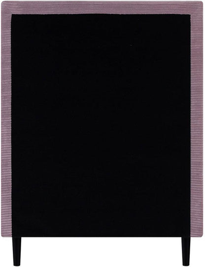 Continental Single Bed Laara | size: Length: 208cm, Width: 91cm, Height: 119cm | color: Pink | image: 5 | variant: 1010219