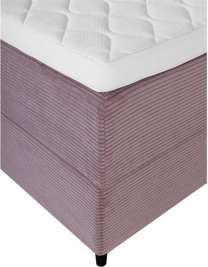 Continental Single Bed Laara | size: Length: 208cm, Width: 91cm, Height: 119cm | color: Pink | image: 7 | variant: 1010219