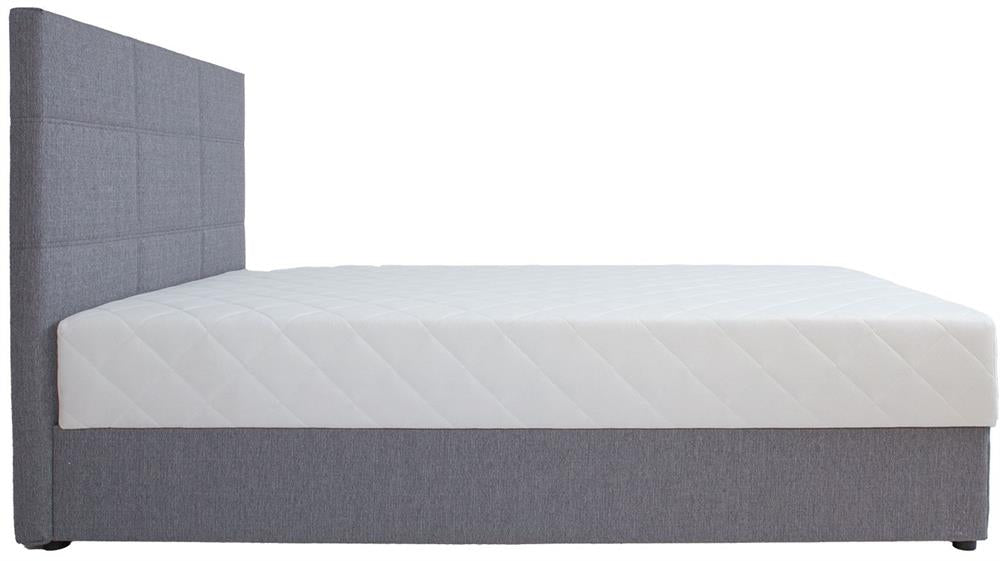 Continental Single Bed Leiko | size: Length: 210cm, Width: 123cm, Height: 114.5cm | color: Gray | image: 4 | variant: 1010221