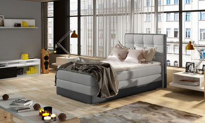 Continental Single Bed Torquay 1 | size: Length: 205cm, Width: 95cm, Height: 118cm | color: Sawana | image: 1 | variant: 1013592