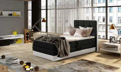 Continental Single Bed Torquay | size: Length: 205cm, Width: 95cm, Height: 118cm | color: Sawana/Soft | image: 0 | variant: 1013569