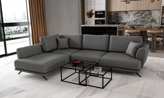 Corner Sleeper Sofa Aviemore 14 | size: Width: 276cm, Height: 90cm, Depth: 191cm | color: Sola | image: 1 | variant: 1015775