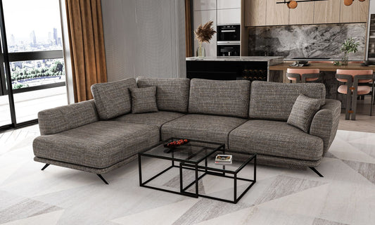 Corner Sleeper Sofa Aviemore 20 | size: Width: 276cm, Height: 90cm, Depth: 191cm | color: Marte | image: 1 | variant: 1015781
