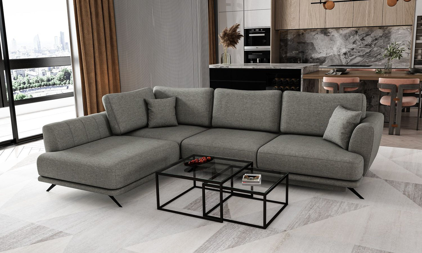 Corner Sleeper Sofa Aviemore 4 | size: Width: 276cm, Height: 90cm, Depth: 191cm | color: Flores | image: 1 | variant: 1015765
