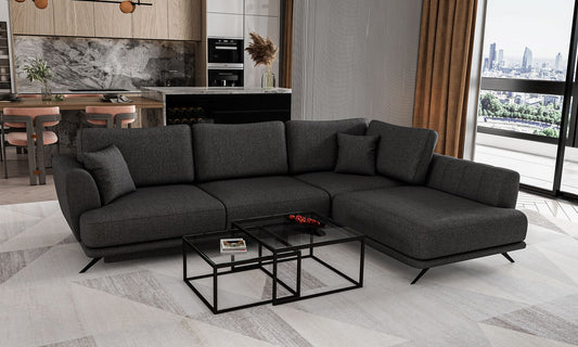 Corner Sleeper Sofa Aviemore 52 | size: Width: 276cm, Height: 90cm, Depth: 191cm | color: Vero | image: 1 | variant: 1015813