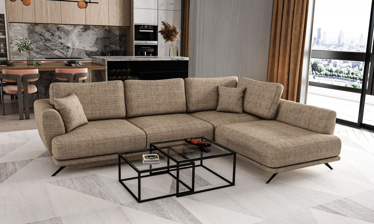Corner Sleeper Sofa Aviemore 66 | size: Width: 276cm, Height: 90cm, Depth: 191cm | color: Marte | image: 1 | variant: 1015827